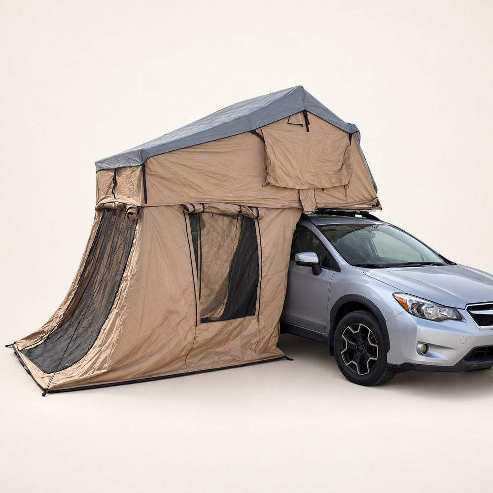 TrailNest Soft-Shell Rooftop Tent with Ground Annex