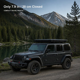 TrailNest rooftop tent low-profile 7.9-inch closed height