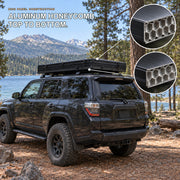 Aluminum honeycomb construction in the TrailNest rooftop tent top shell and lower base