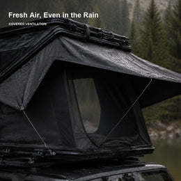 Sheltered ventilation for fresh air during light rain