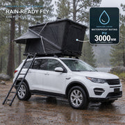 TrailNest rooftop tent with supplier-listed 420D Oxford fly and PU 3000 mm fabric rating
