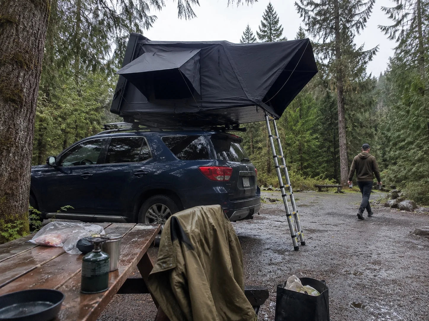 TrailNest Panorama Rainy-day reset overview AI scene concept