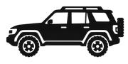 SUV silhouette for selecting a TrailNest rooftop tent vehicle type