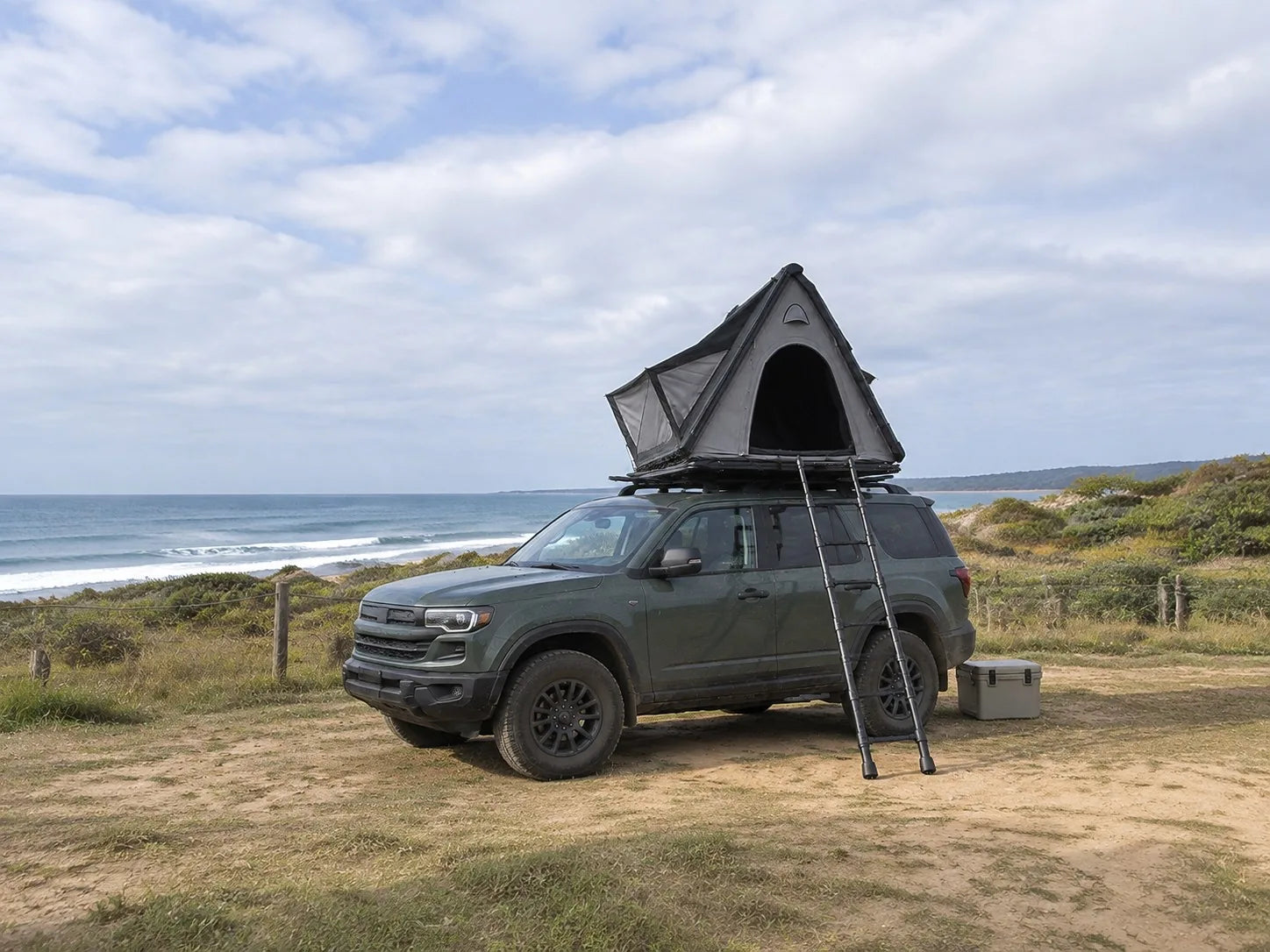 TrailNest Wedge 132 in a coastal camp setting