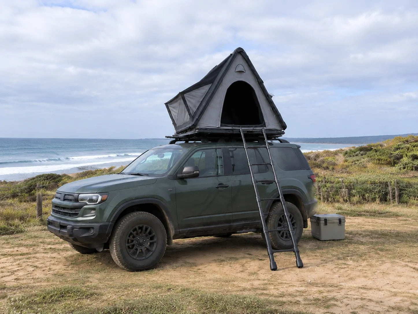 TrailNest Wedge 132 in a coastal camp setting