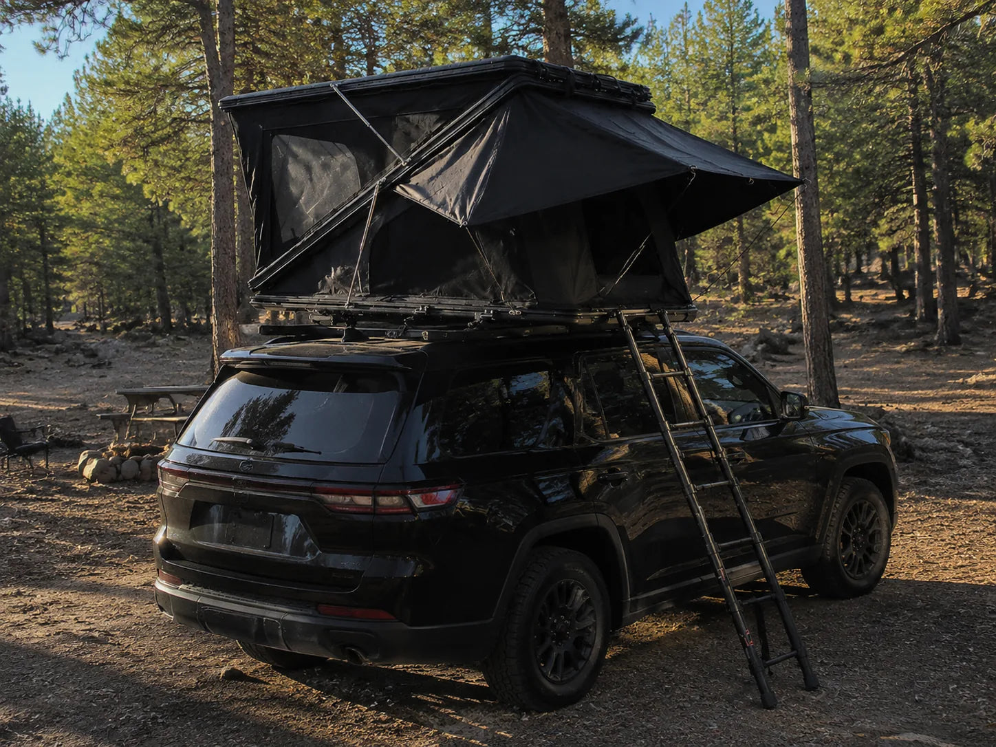TrailNest Z-Frame Pine camp view 1