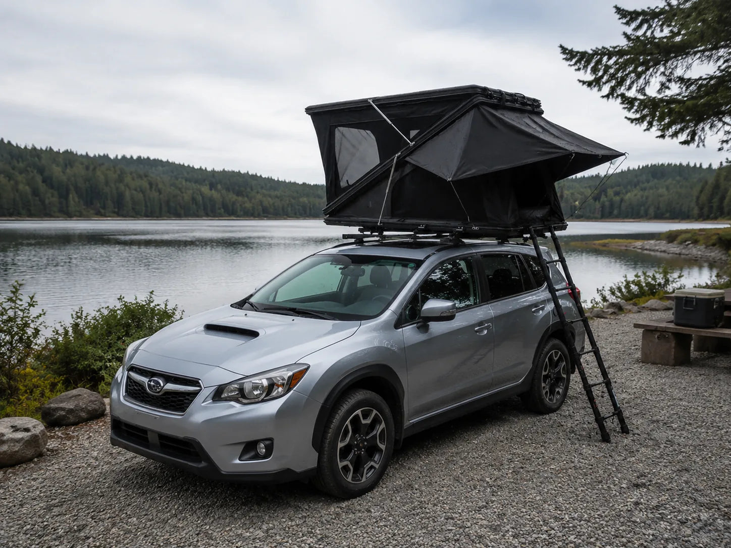 TrailNest Z-Frame Lakeside view 1