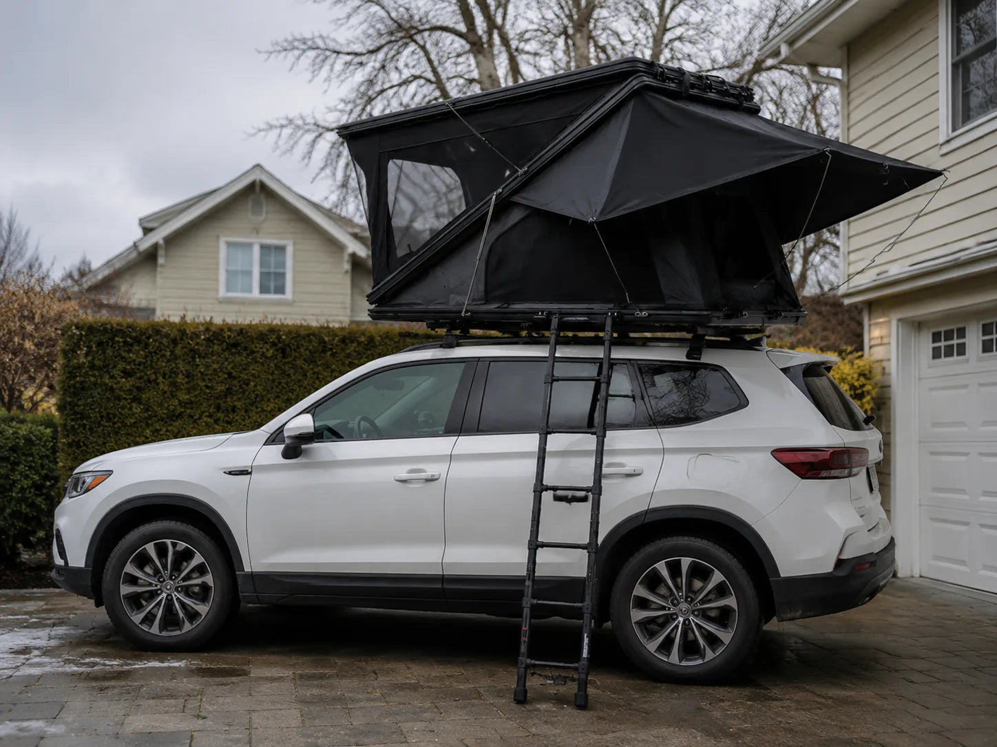 TrailNest Z-Frame Driveway setup view 2